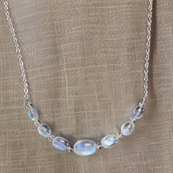 Hand Made Rainbow Moonstone Necklace - Picture 11 of 11